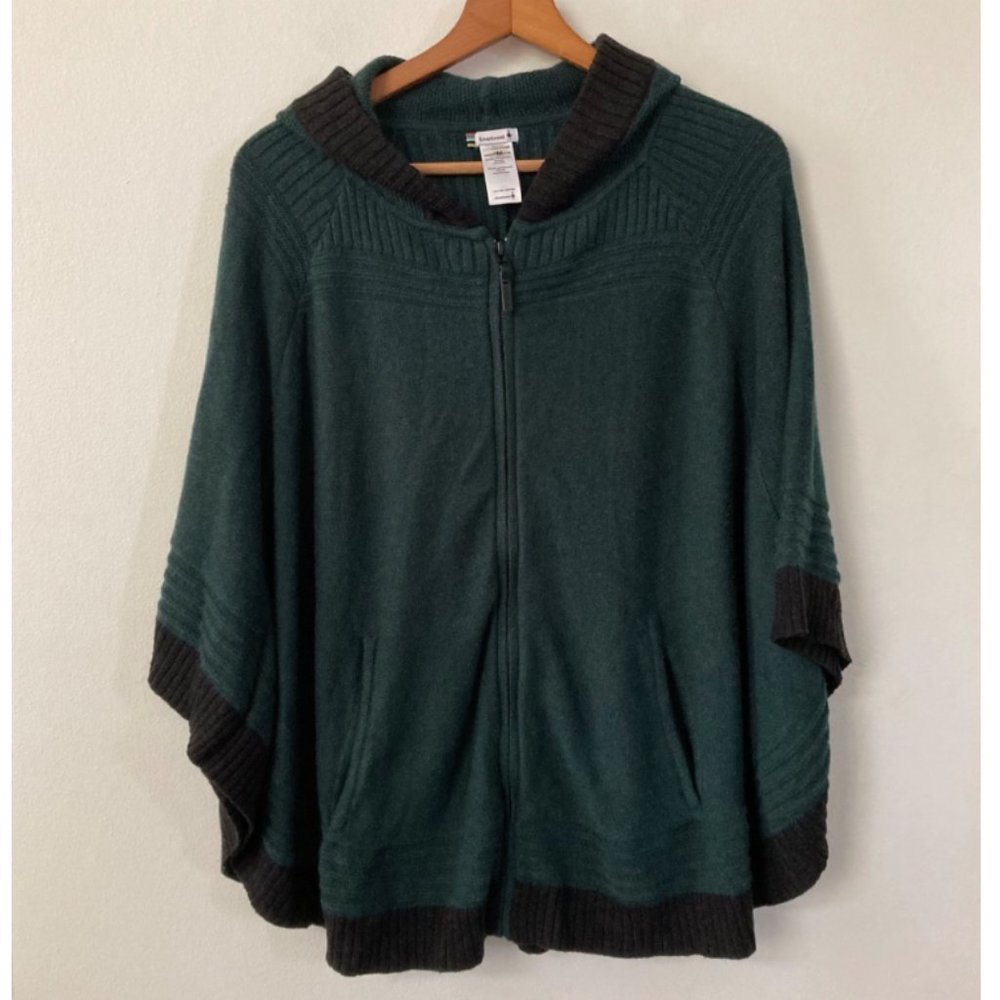 Smartwool Ripple Creek Hooded Sweater Cape Poncho - Picture 1 of 7